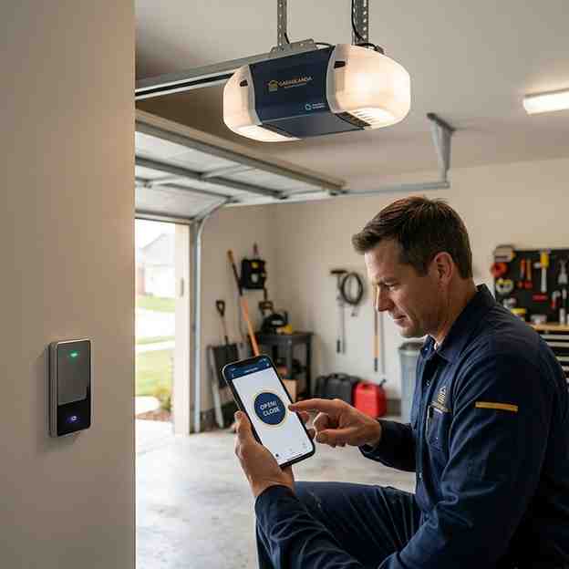 garage door opener repair and installation service in Enid OK for residential and commercial doors